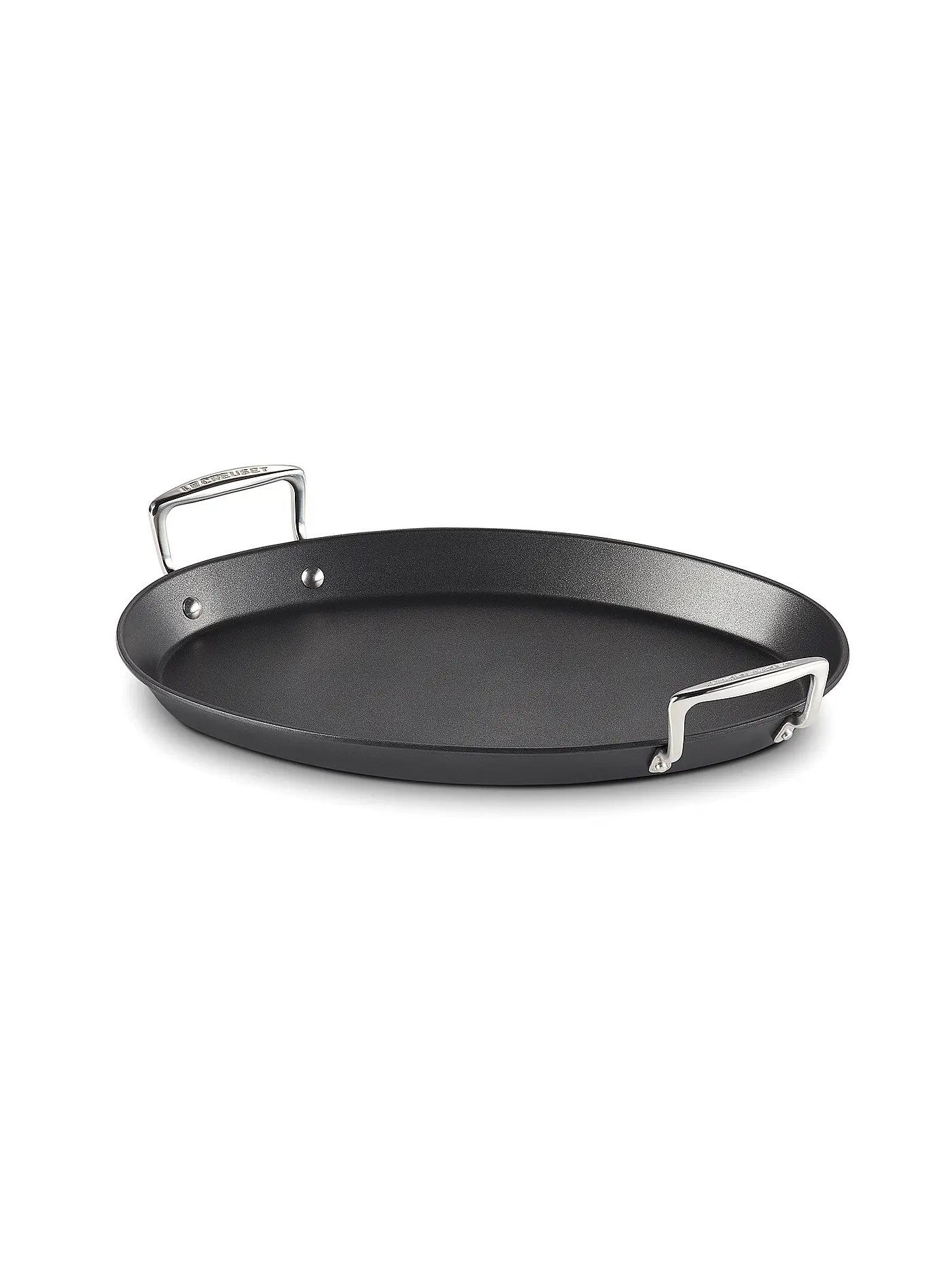 LE CREUSET | Aluminium-Antihaft ovale Pfanne 40cm Schwarz | 